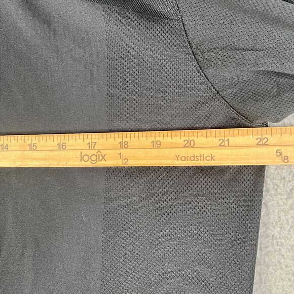 Adidas Jacket Men L Black 1/4 Zip Sweater Climacool Medium Weight Mesh Pullover - Picture 10 of 10